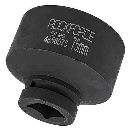 Головка ударна 1'' 75мм 6-гранна Rockforce RF-4858075 Одеса