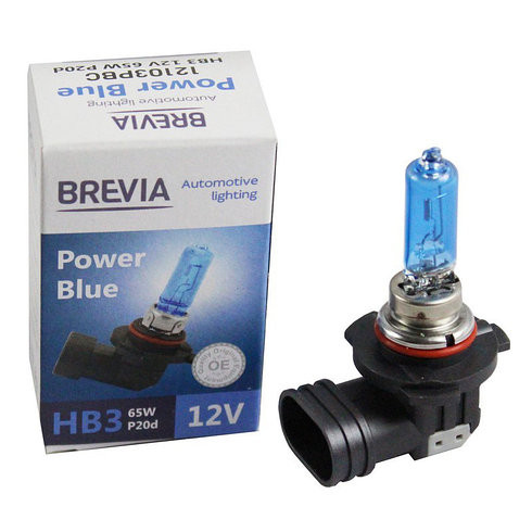 Галогенова лампа Brevia HB3 12V 65W P20d Power Blue 4200K Львів - фото 1