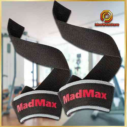 Лямки ремінці для станової тяги Лямки для тяги MadMax для надійного хвата і захисту зап'ястя в тренажерному залі Київ