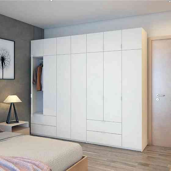 Шкаф для одежды Doros Лукас Белый 3+4 ДСП 280х50х240 DRS-011686 (42005118) Днепр