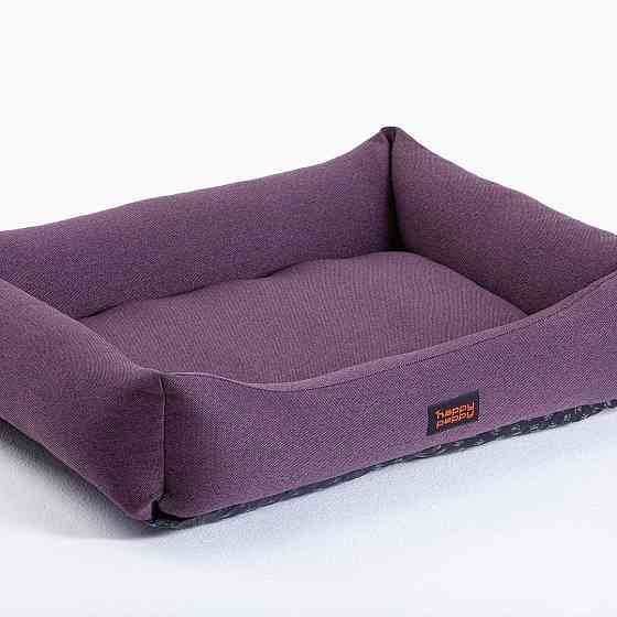 Лежак для собак и котов Happy Peppy (Хэппи Пеппи) Sofa Рогожка 30х45 см, Фиолетовый Запорожье