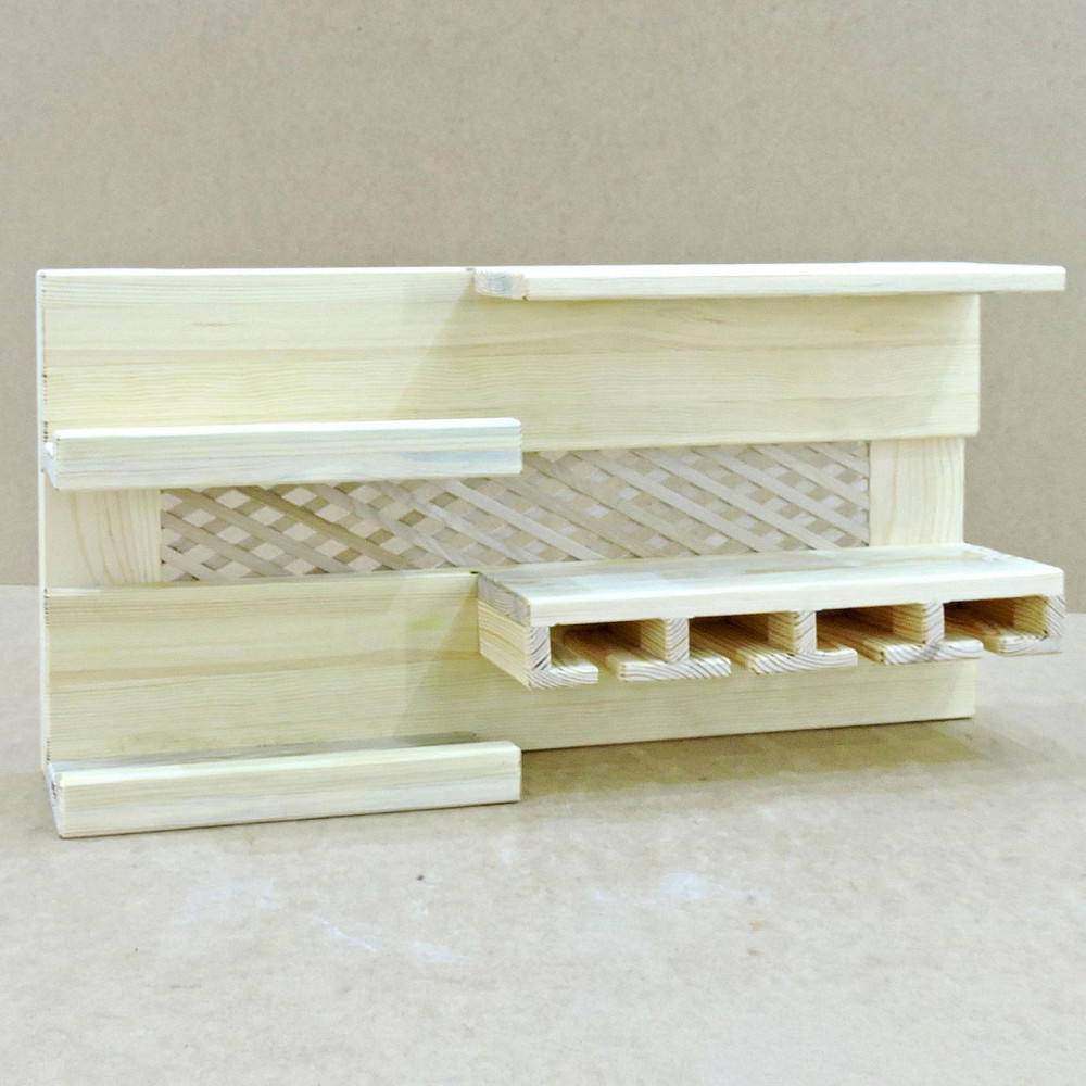 Настенная винная полка 