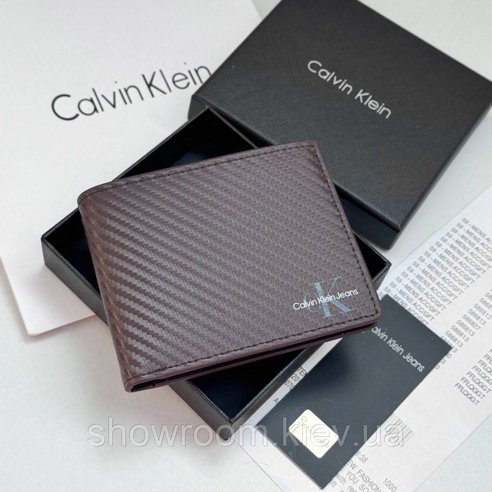 Чоловіче брендове портмоне Carbon коричневий Київ - фото 3