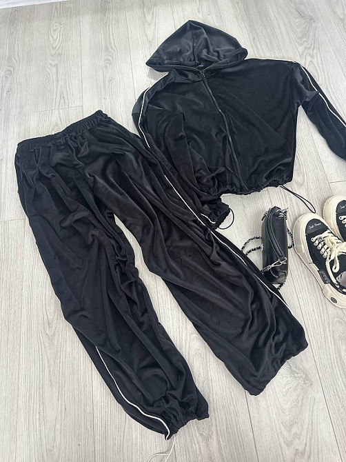 Женский стильный комфортный костюм двойка велюр спорт Premium Одесса - изображение 1