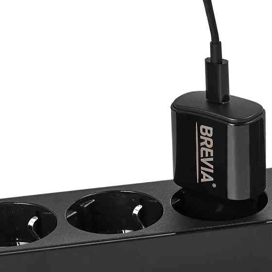 Сетевое зарядное устройство Brevia ePower PD20W + кабель USB-C to USB-C 1м черный Львов