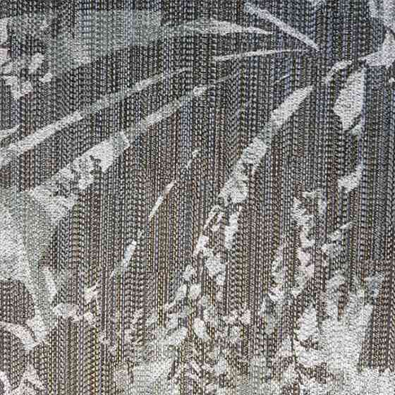 Шпалери вінілові на флізелін Sirpi Alta gamma Sempre 3 абстракція листя сірі білі на чорно золотистому 3д Київ