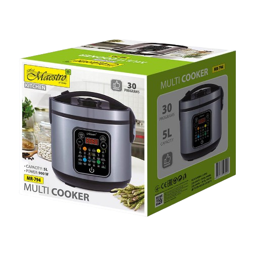 Мультиварка 5 л 900W 30 програм (а/п чаша) MR-794 Maestro Житомир