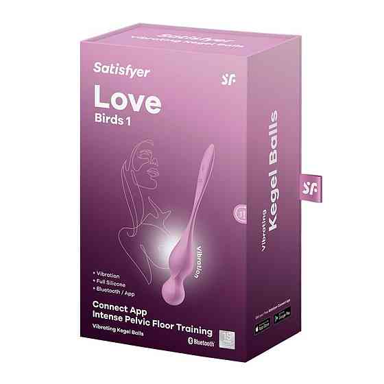 Вагінальні кульки з вібрацією Satisfyer Love Birds 1 pink, рожеві Sex Aura Київ