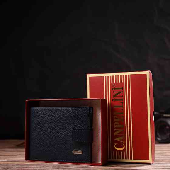 Популярний горизонтальний гаманець для чоловіків із натуральної шкіри флотар (CANPELLINI) Київ