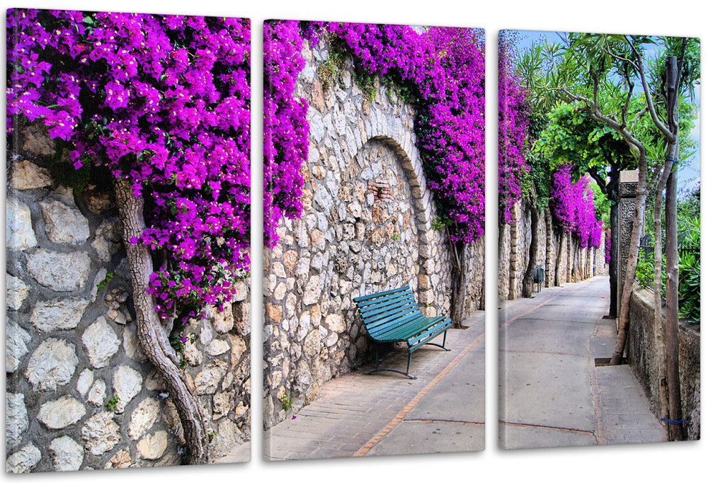 Модульная картина Цветы Дорога Аrt-164_3А 70x130 см Киев - изображение 1