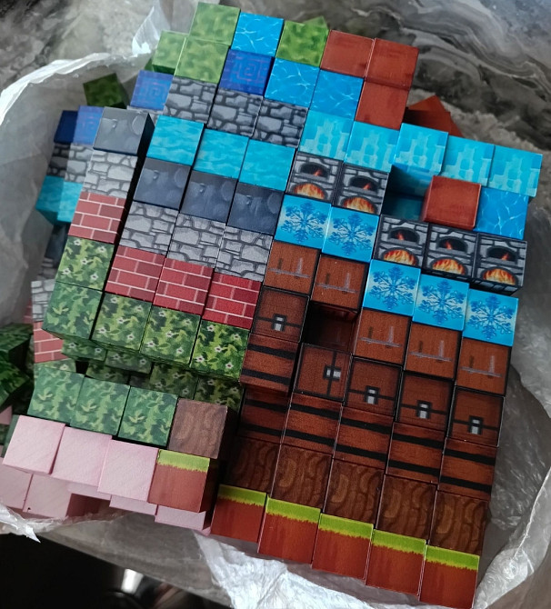 Майнкрафт магнітні кубики 100шт. Харьков - изображение 5