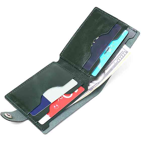 Универсальное кожаное портмоне Зеленый (SHVIGEL) Киев