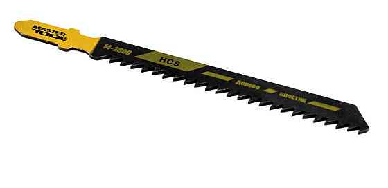 Полотно пиляльне для лобзика MASTERTOOL T111C 5 шт дерево/пластик швидке пряме різання 8TPI/100 мм 14-2800 Рівне