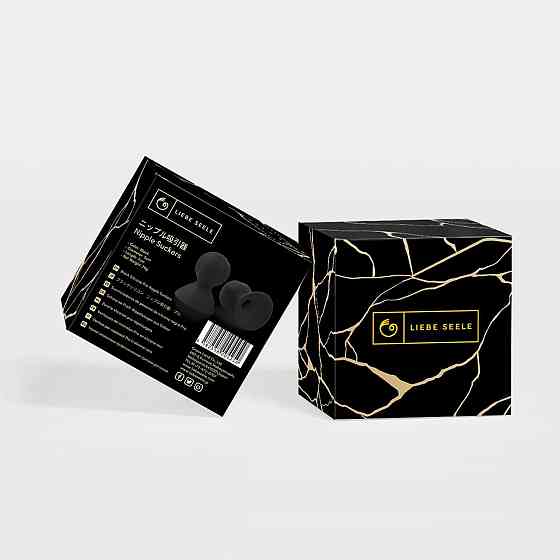 Присоски для сосків Liebe Seele Nipple Suckers Black, силікон Sex Aura Київ