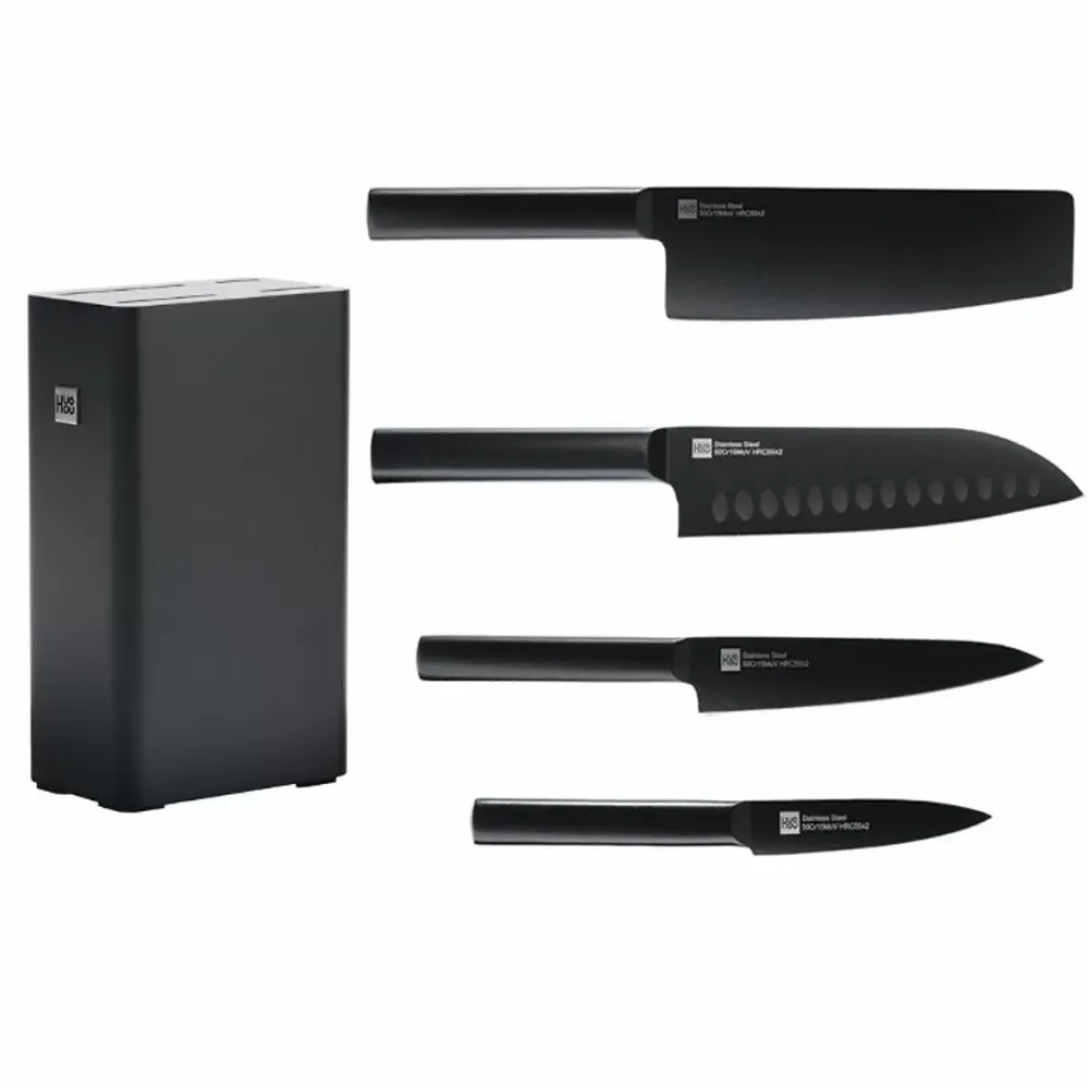 Набір ножів Xiaomi HuoHou Set of Knives with Stand 5 in 1 (HU0076) Чернівці - фото 2