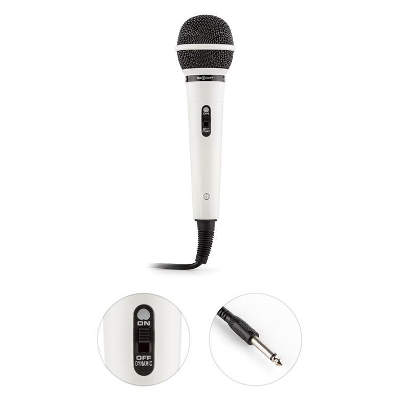 BTF11 Динамический микрофон для караоке Однонаправленный вокальный микрофон Белый Белый (Германия, читать Ровно - изображение 3