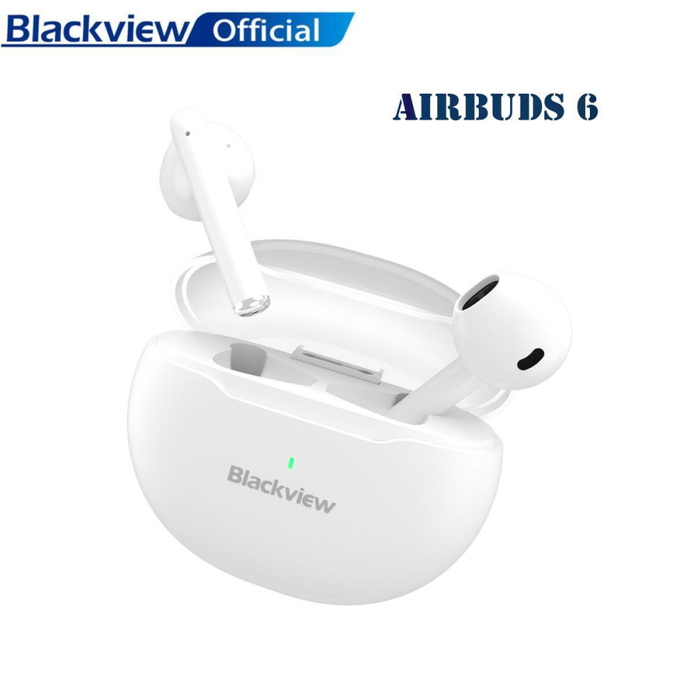 Бездротові навушники Blackview AirBuds 6 Bluetooth 5.3 Водозахист IPX7 Ультралегкі TWS Навушники Білі Київ - фото 2