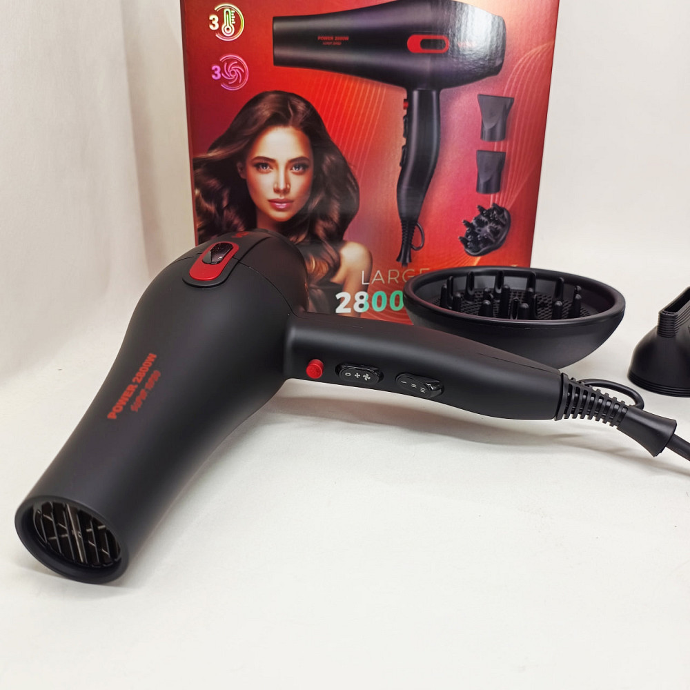 Фен с холодным воздухом для укладки, Классический фен для волос Фен-стайлер сушки волос OW-62 Львов - изображение 7