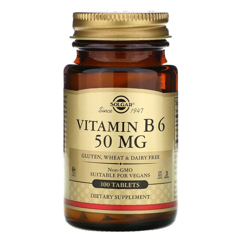 Витамин В6 (Vitamin B6) 50 мг 100 таблеток Київ - фото 1