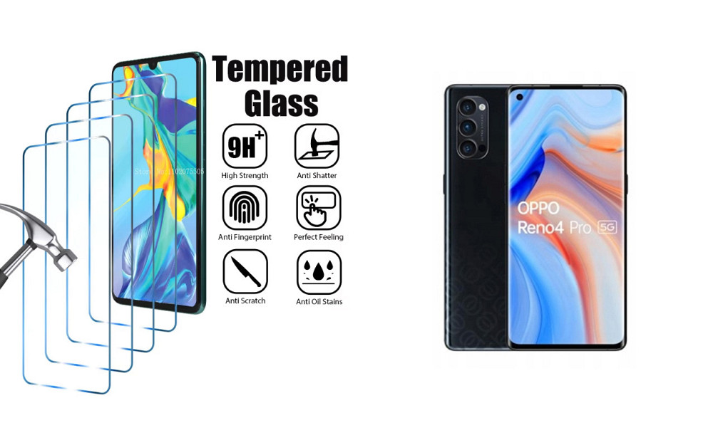 Захисне скло ArmorGlass для Oppo Reno 4 Pro – стійке до подряпин та ударів Київ - фото 1