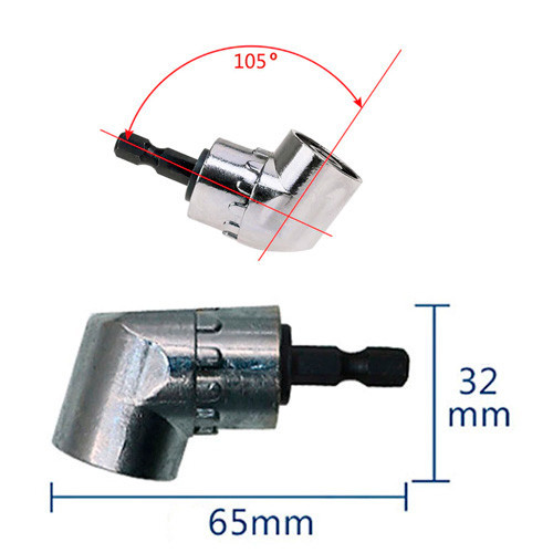 Насадка-угловой адаптер для шуруповёрта 105град, насадка с подшипниковым механизмом магнитная Киев - изображение 2
