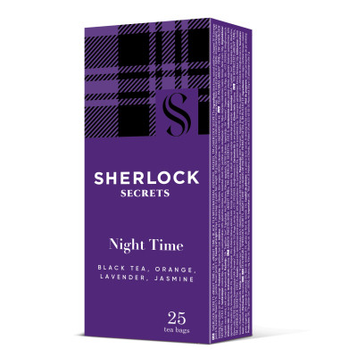 Чай Sherlock Secrets Night Time черный 25х2 г (shs.01077) Винница - изображение 1