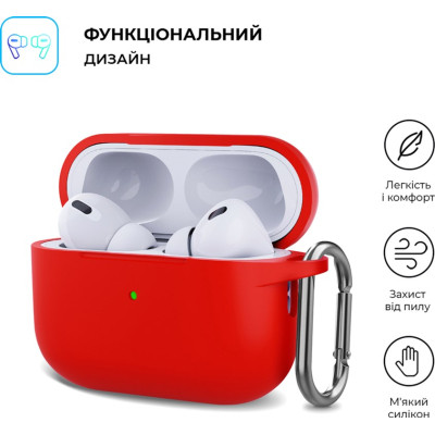 Чехол для наушников Armorstandart Hang Case для Apple AirPods Pro 2 Red (ARM68597) Винница - изображение 2