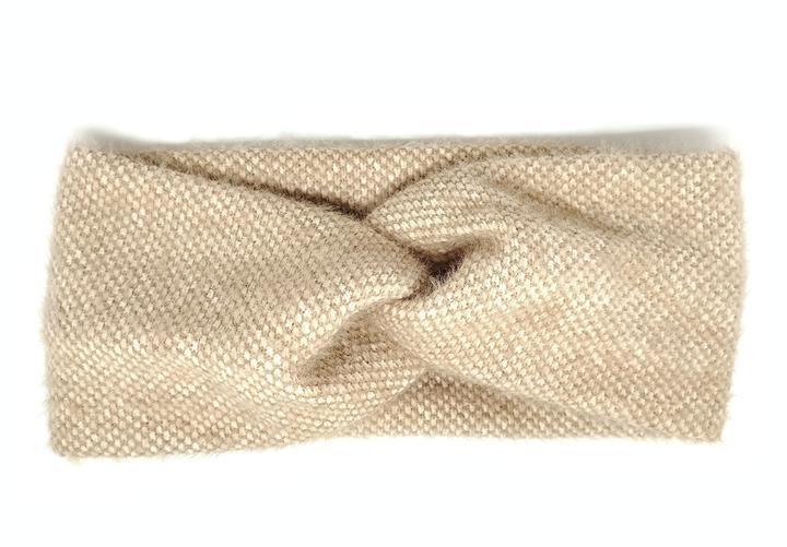 Повязка женская теплая бежевая ангорка Киев - изображение 1