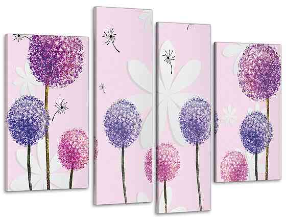 Модульная картина Абстракция Одуванчики Art-39_4 115x170 см Киев