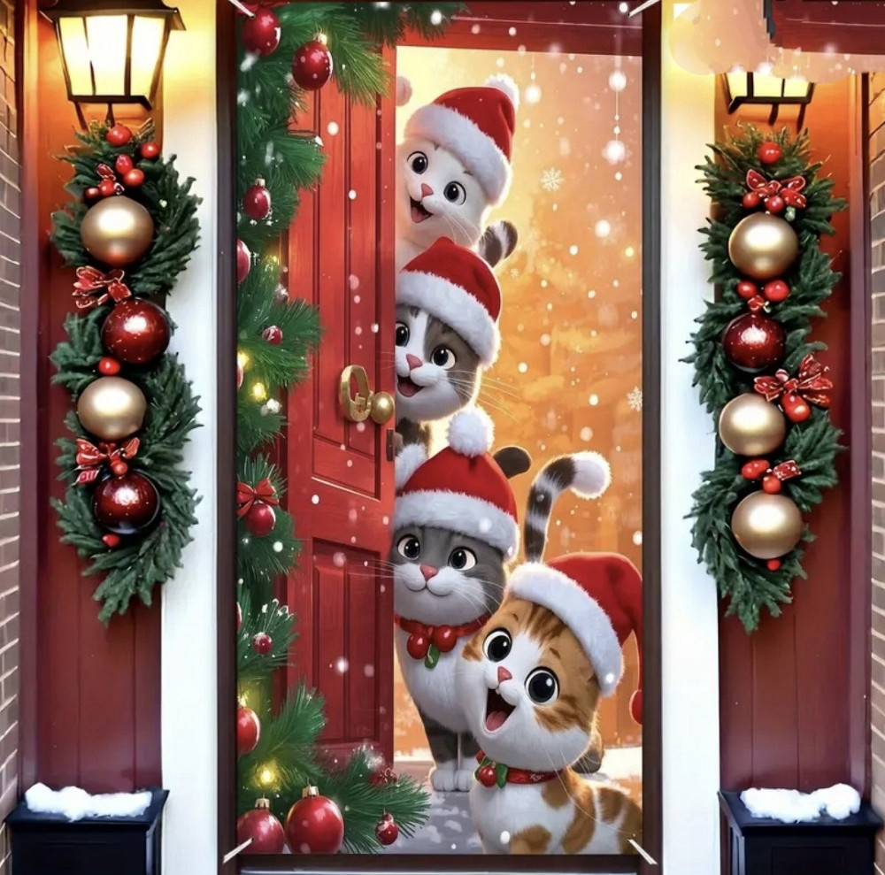 Банер на двері Різдвяний Сміла - фото 3