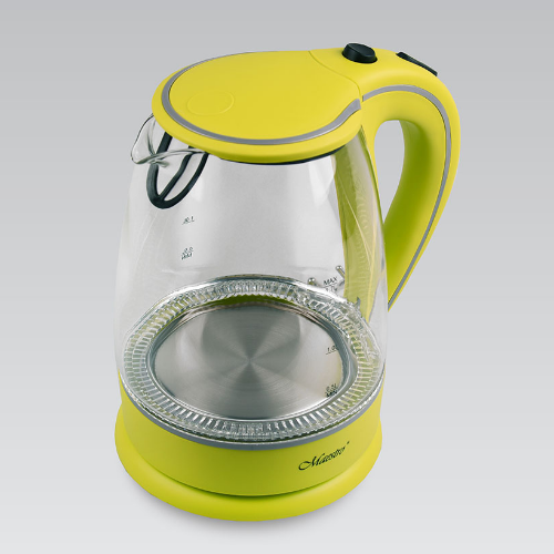 Електрочайник 1,7л 1850-2200W скло (диск) зелений MR-064-GREEN Maestro Житомир - изображение 3