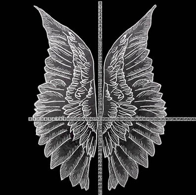 Аплікація на одяг з тканини Крила Ангела Київ - фото 3
