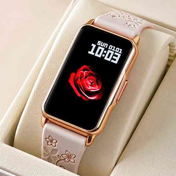 Розумний наручний годинник Smart Mioband Nano+ Beige Flower (3 ремінці) Вінниця