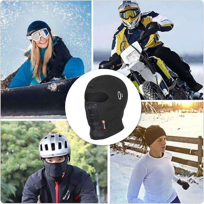 Зимняя флисовая балаклава West Biking черная Киев - изображение 8