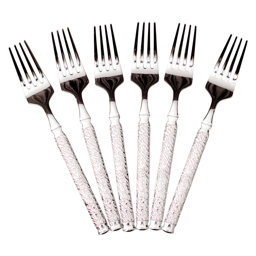 Ding Lanfang Набір десертних виделок 6 штук з нержавіючої сталі 15,5 (см) Срібло HP-8-36 Коломия - фото 1