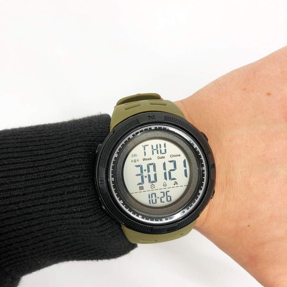 Тактичний годинник для ЗСУ SKMEI 1167AG, Годинник армійський скмей Практичний чоловічий OV-16 Львів - фото 17