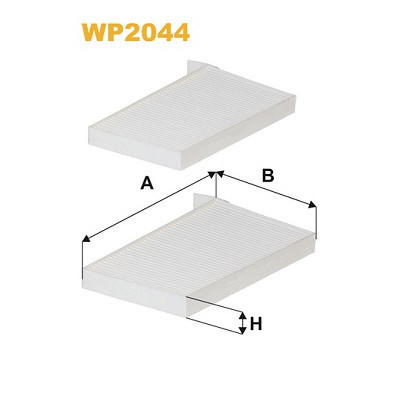 Фільтр салону Wixfiltron WP2044 Вінниця - фото 1