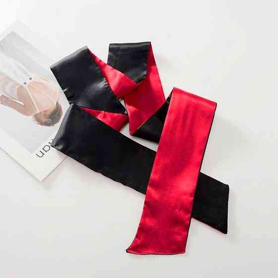 Повязка для глаз Face Bandage - Красно-черный - Эротическое бельё Винница