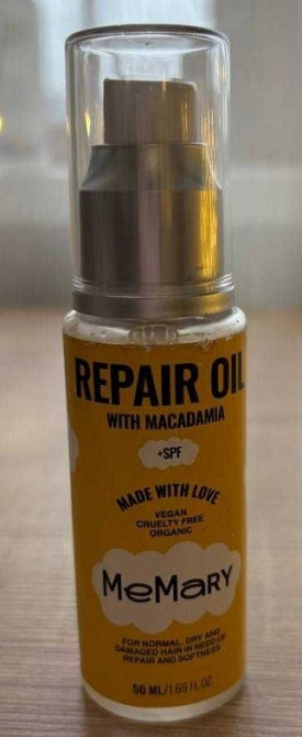 Увлажняющее масло для волос с термозащитным эффектом MeMary Repair Oil. Харьков - изображение 2