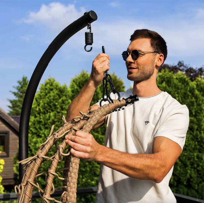 Підвісне крісло-кокон Di Volio Corta одномісне бежевий Киев - изображение 2