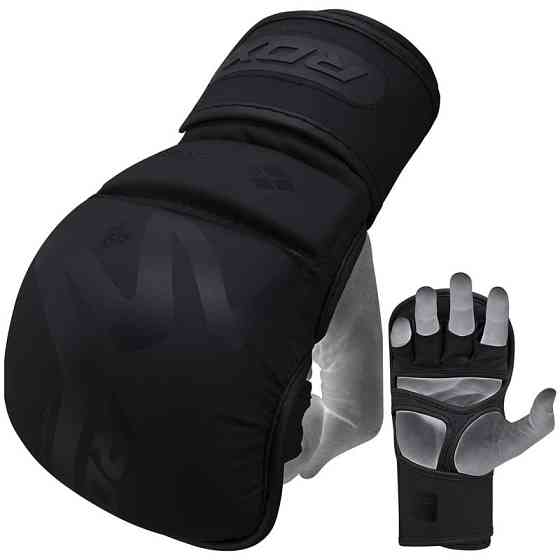 Рукавиці для ММА (Греплінгові рукавички) RDX T15 Noir Inner Matte Black S Каменское