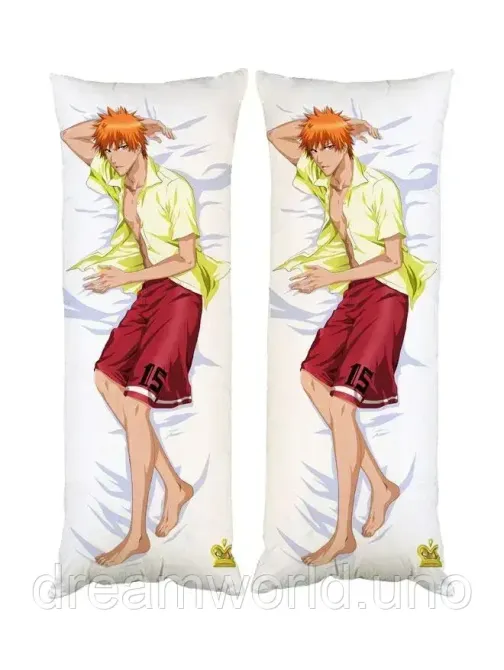 Подушка дакімакура Бич Ічиго Курсакі декоративна пардова подушка для обіймання двостороння 60х200 Харків - фото 1