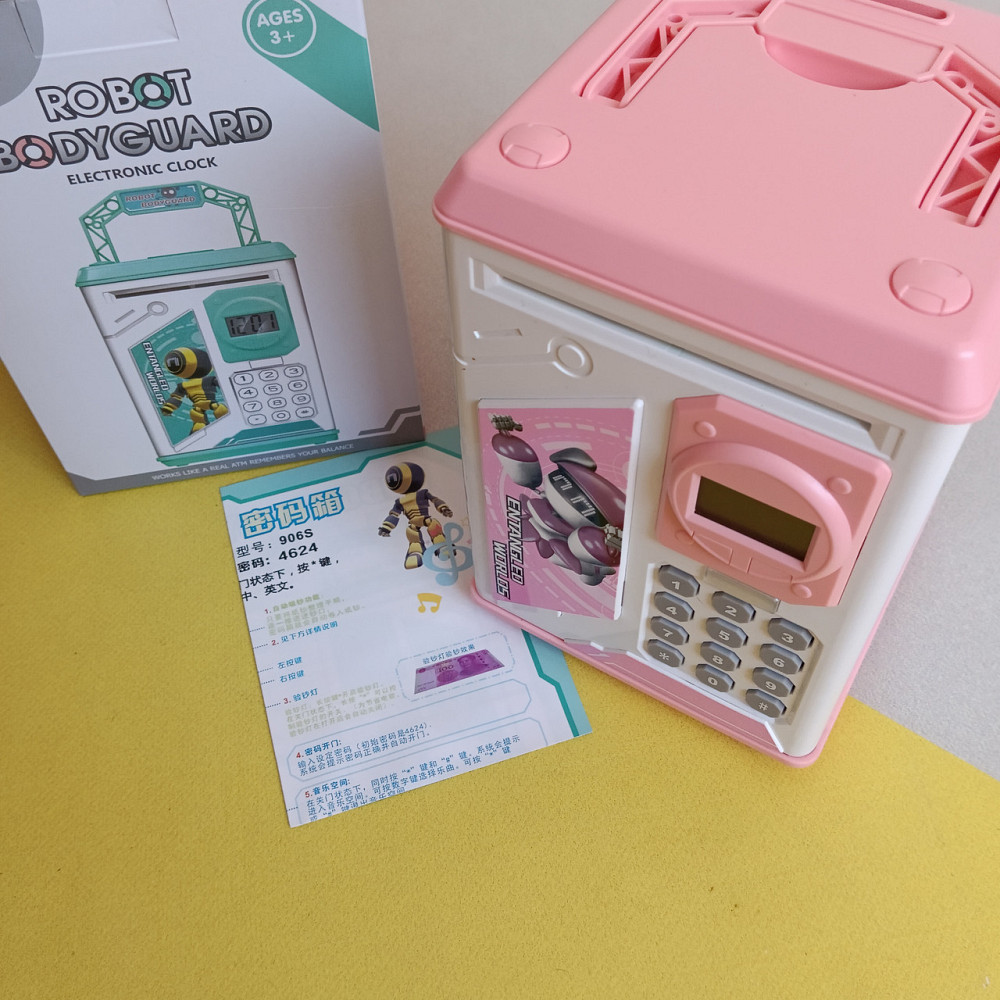 Сейф копилка с кодовым замком и часами Киев - изображение 1