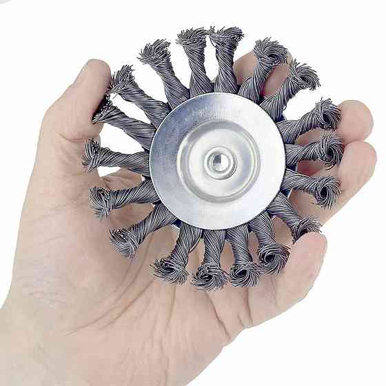 Щетка проволочная конусообразная Ø115мм хвостовик Ø6мм (стальная витая) SIGMA (9025111) Ровно