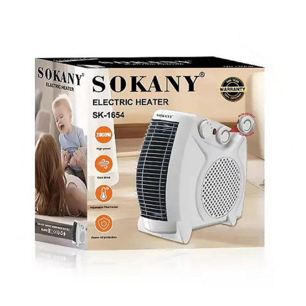 Тепловентилятор дуйка Sokany SK-1654 2000W (до 20 м.кв) Белый Винница - изображение 11