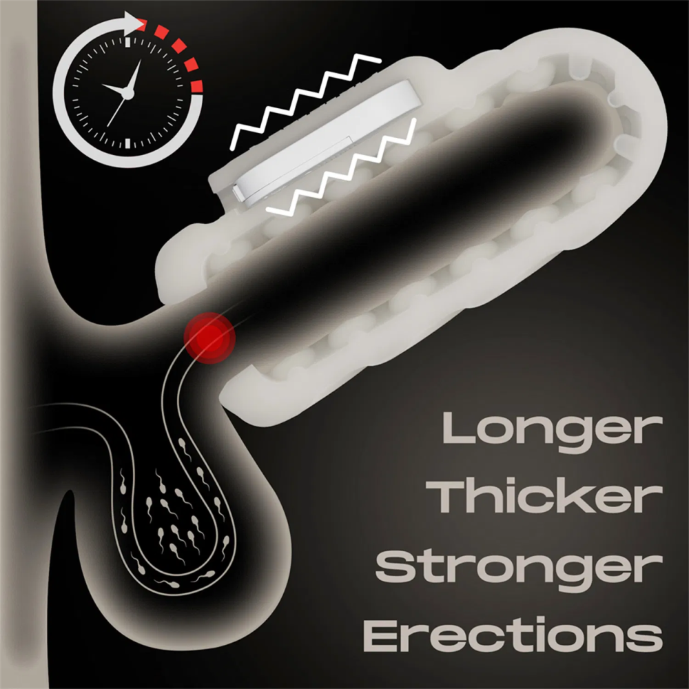 Мастурбатор - Knights Ring Vibrating Dual Purpose Sleeve-Spiral Sex Aura Київ - фото 6