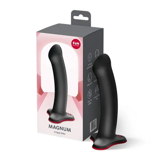 Фалоімітатор Fun Factory MAGNUM Black, дуже гнучкий, довжина 18,3 см, діаметр 3,7 см Львів