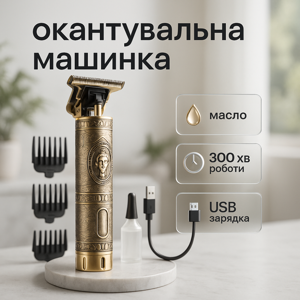 Машинка для стрижки волос для профессионалов Shuke SK-8017 Мужской триммер окантовки YH-73 Львов - изображение 19