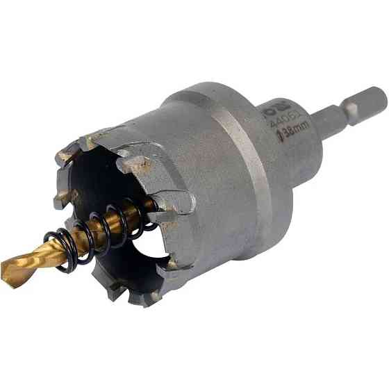 Коронка по металлу 35мм с направляющим 6-гран. хвост.1/4