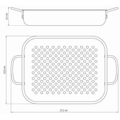 Жаровня Tramontina Barbecue для приготування на грилі 28 см (20846/028) Вінниця